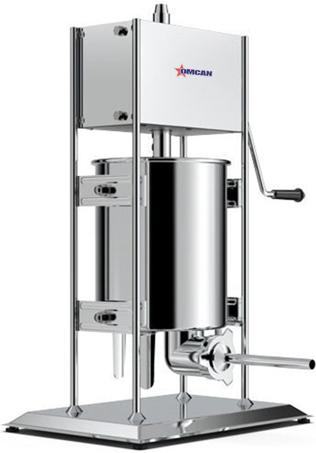 Omcan - 33 lb Stainless Steel Vertical  Manual Sausage Stuffer - 47500