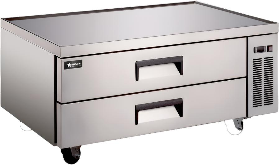 Omcan - 48" 8.5 Cu.Ft Stainless Steel Chef Base Cooler with Two Drawer - 50112