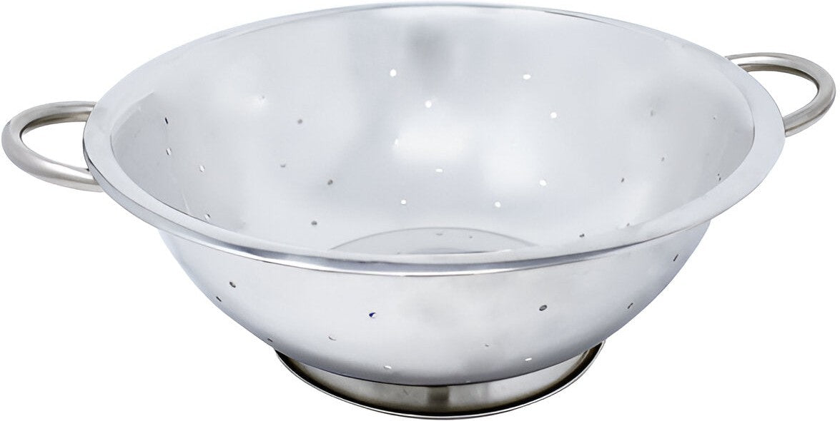 Omcan  - 5 QT Stainless Steel Colander with Base and Handles, Pack of 20 - 80739