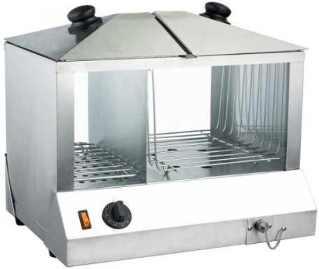 Omcan - Hotdog Steamer & Bun Warmer with Tempered Glass - FW-CN-1200