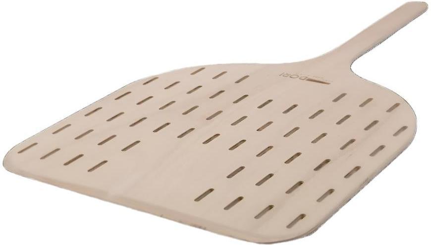 Omcan - Linea Dori ARIA 20" Beech Wood Perforated Pizza Peel with Short Handle - 81224