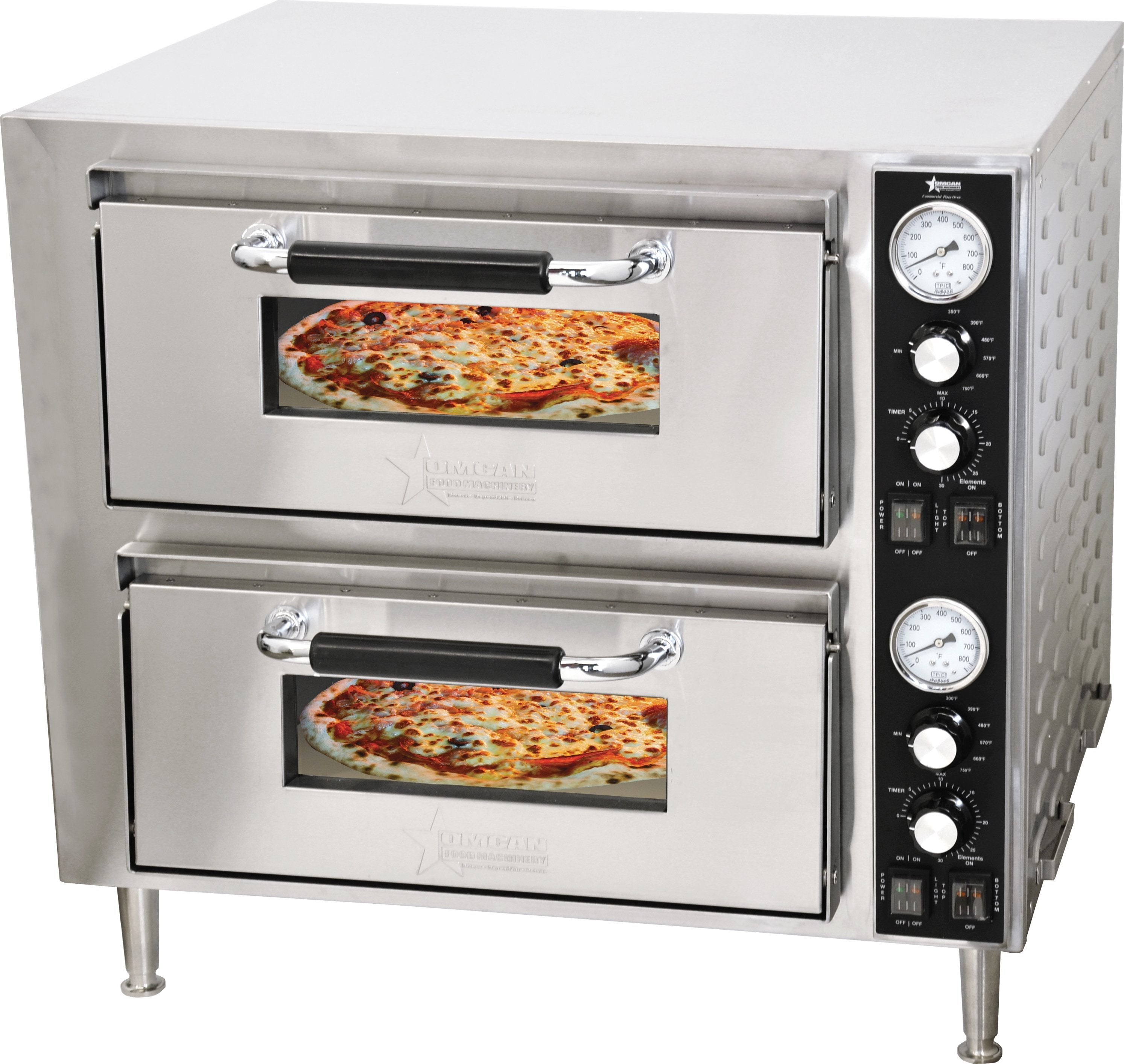 Omcan - Pizza Oven with Double Chamber - PE-CN-3200-D