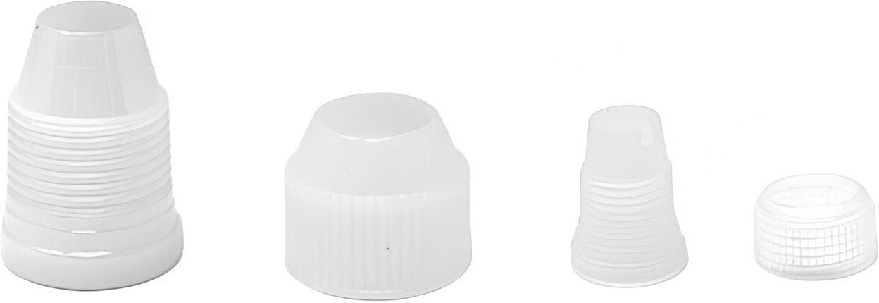 Omcan - Polypropylene Large & Small Pastry Tip Couplers, Pack of 100 - 48899
