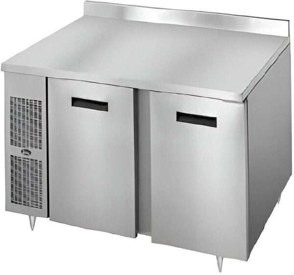 Randell - 84" Stainless Steel 2-Section Worktop Refrigerator With Three Doors - 9225-513 (Special Order 4-6 Weeks)
