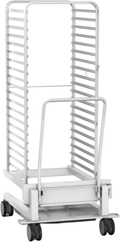 Rational - 38" Mobile Oven Rack with 16 Pan Capacity and 3 1/8" Rail Spacing - 60.22.395