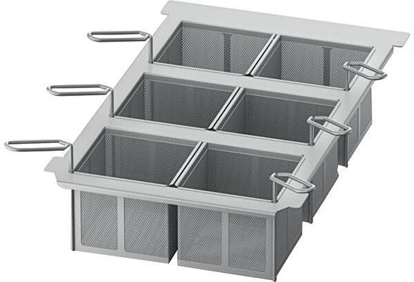 Rational - Perforated Six Portion Baskets with Frame for iVario 2-S Tilt Skillets - 60.75.305