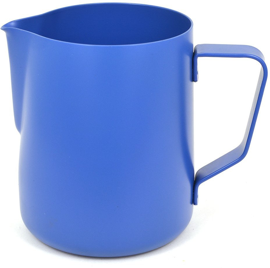 Rhino - 12 Oz (360ml) Blue Stealth Milk Pitcher - RHBLUE12Oz (Special Order Item)