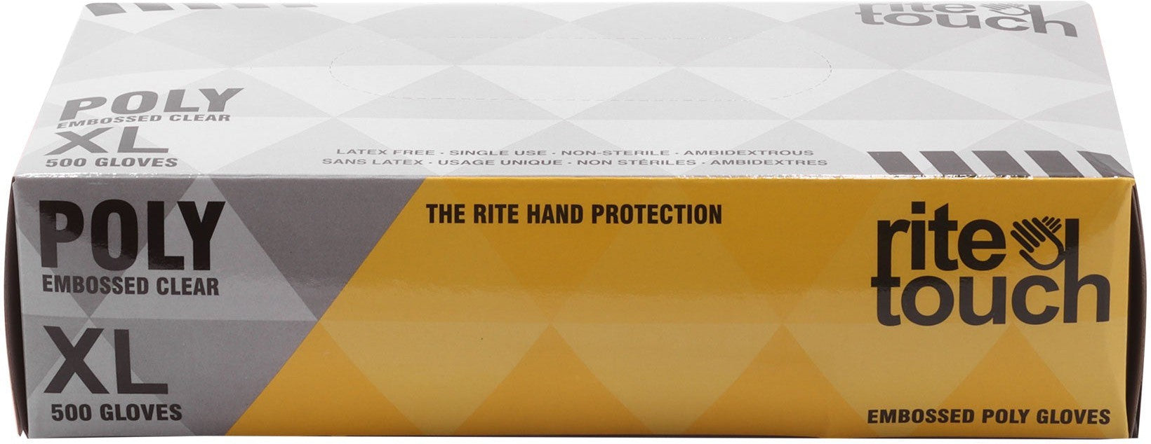 RiteTouch - X-Large Poly Gloves, 500/bx - GPE500X