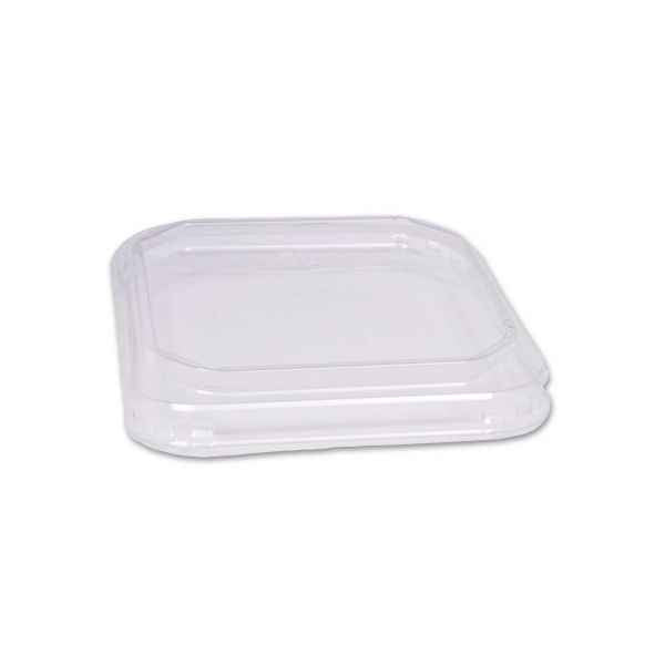 D&W Fine Pack - Square PET Fit Deli Lid, Pack of 1500 - DWSDIFLID