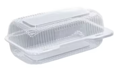 Detroit Forming - 12.5" x 6.75" x 2.25" Large  Hinged Danish Container, Pack of 250 - DFILBH681