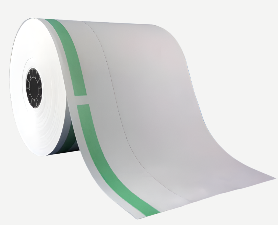 ColorKraft Roll Products - 3.125" x 160 ft. Thermal Security Stripe Ready Movie Ticket Paper, Pack of 50 - DIRRTSAP8