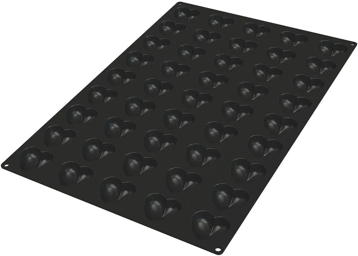 Silikomart - 24" 45 Cuori Flexible Silicone Baking Mold - SQ065