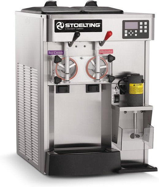 Stoelting - 220-240V, 1 Phase Water-Cooled Countertop Soft Serve & Shake Freezer with Front Mounted Blender - SF144-309I2 (Pre-Order Now, ETA 8-12 Weeks)