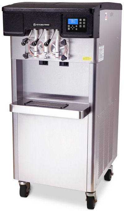 Stoelting - 25.62" x 33.75" x 57.75"  208-240 V Air Cooled Gravity Fed Twin Twist Soft Serve Floor Machine - F231-309I2-2X (Pre-Order Now, ETA 8-12 Weeks)