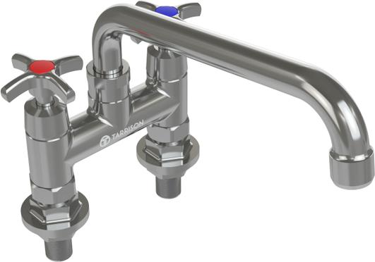 Tarrison - 10" Swing Spout Deck Mount Commercial Duty Faucet - TP-PF4DK10C-KIT