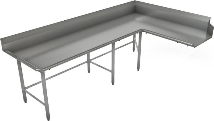 Tarrison - 108" Corner End Left-To-Right Clean Dishtable - TA-CCDT108R-KIT