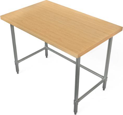 Tarrison - 24" x 24" Butcher Block Top Work Table - HTB-2424G (Custom Order)