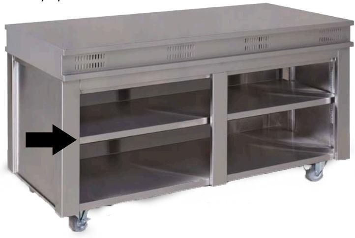 Tarrison - 30" Stainless Steel Middle Shelf - TSU30S