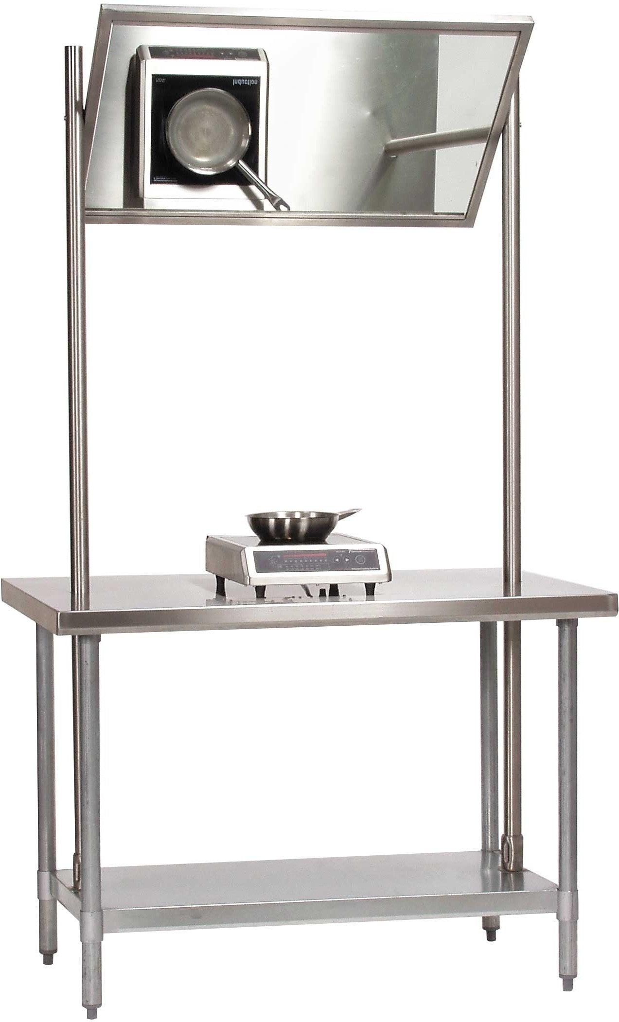 Tarrison - 60" Open Base Demo Table with Overhead Mirror - DT-60 (Special Order Item)