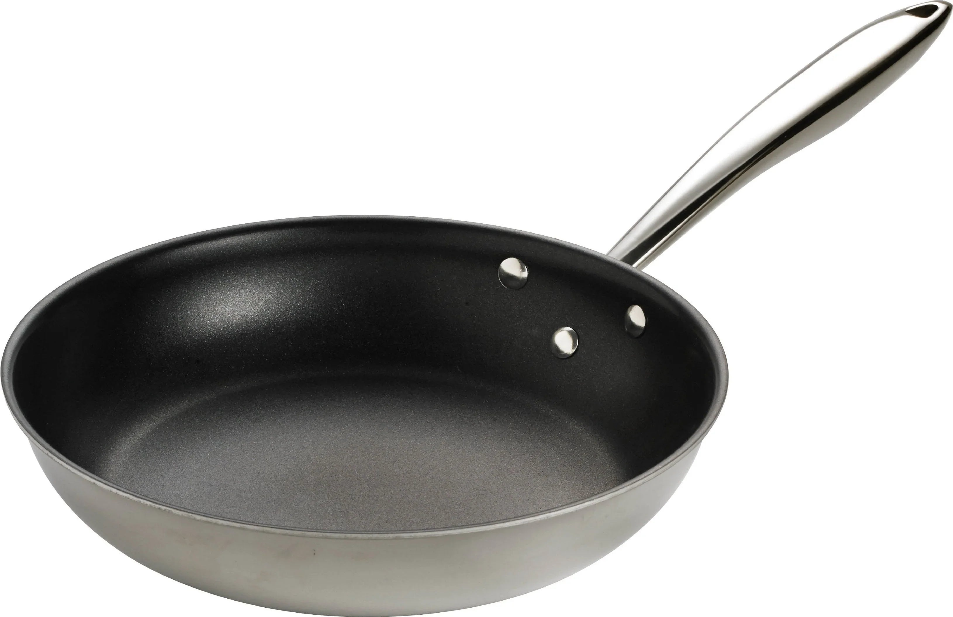 Thermalloy - 8" Tri-Ply Stainless Steel Non-Stick Fry Pan with ProGrip Handle - 5724156