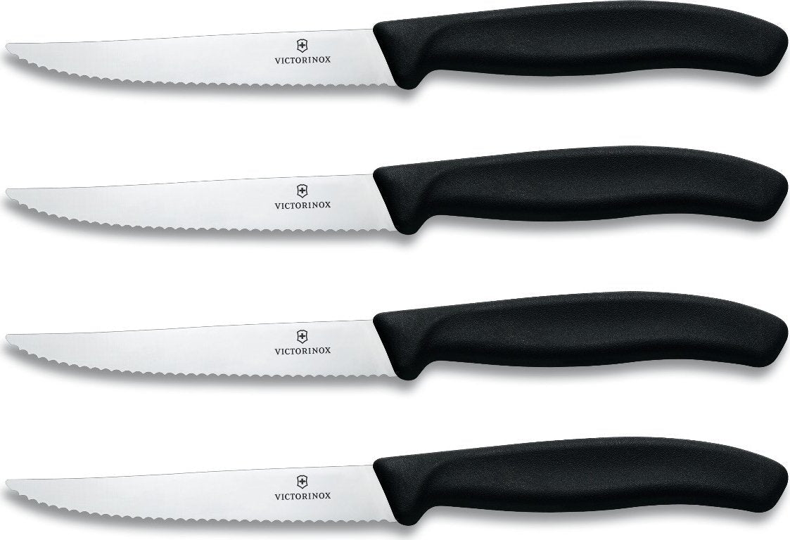 Victorinox - 4 Piece 4.5" Swiss Classic Spear Point Steak Knife Set - 6.7233.20-X1