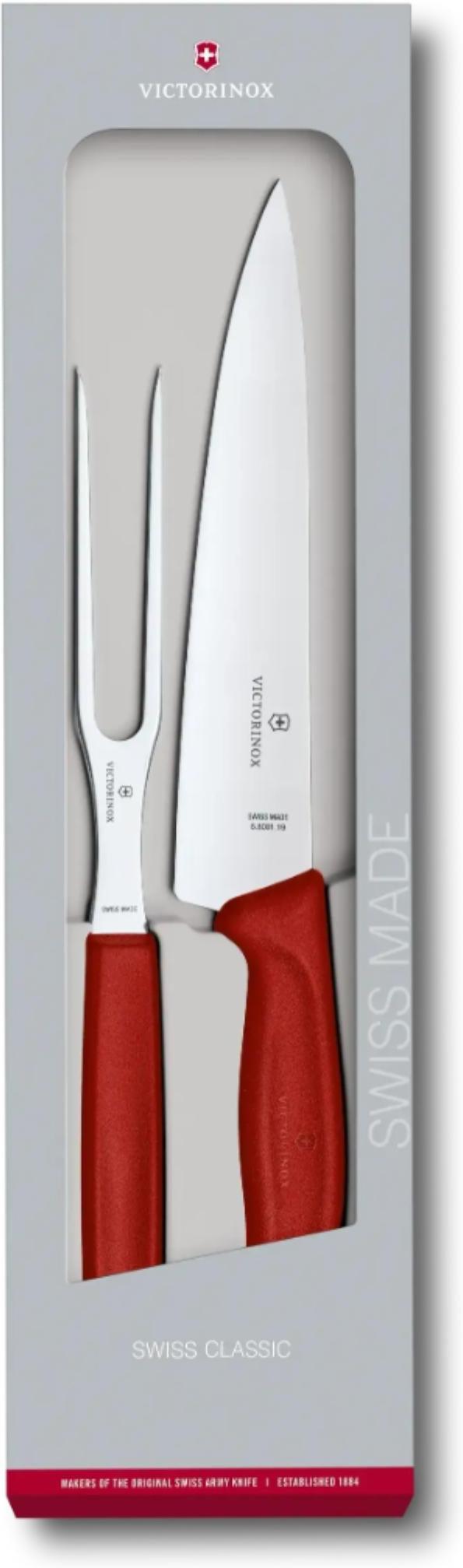 Victorinox - Swiss Classic 2 Pieces Red Carving Set - 6.7131.2G