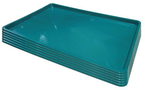Winholt - 18″ x 26″ x 1″ Deep Green ABS Plastic Display Tray, Pack of 24 - WHP-1826GABS (Non-Cancelable Item, ETA 2-4 Weeks, SPECIAL ORDER)