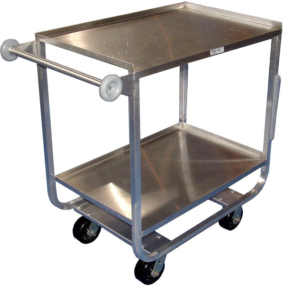 Winholt - 2 Shelf 21" Stainless Steel Utility Cart - UC-2-2133SS (Non-Cancelable Item, ETA 2-4 Weeks, SPECIAL ORDER)
