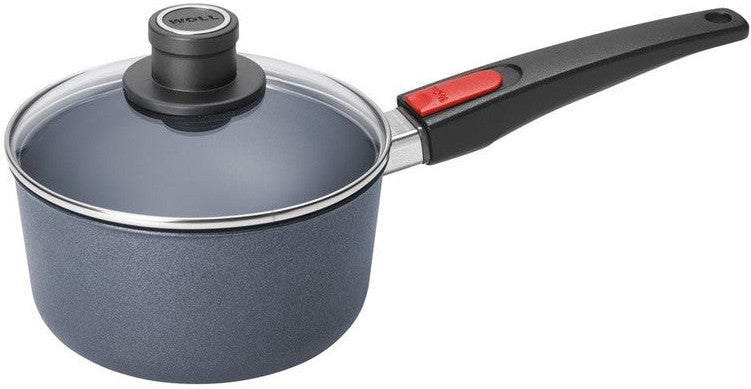 Woll - Diamond Lite 7.9" Non-Stick Saucepan With Black Detachable Handle and Lid (20 CM) - 1920DPIL