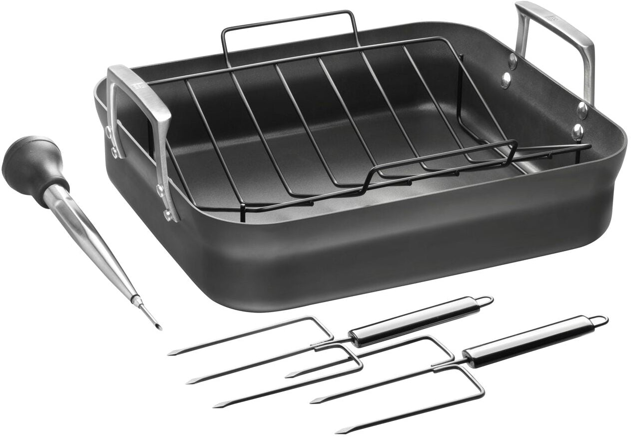 Zwilling - Motion 16" x 14" Aluminum Non Stick Roaster with Rack - 66201-004