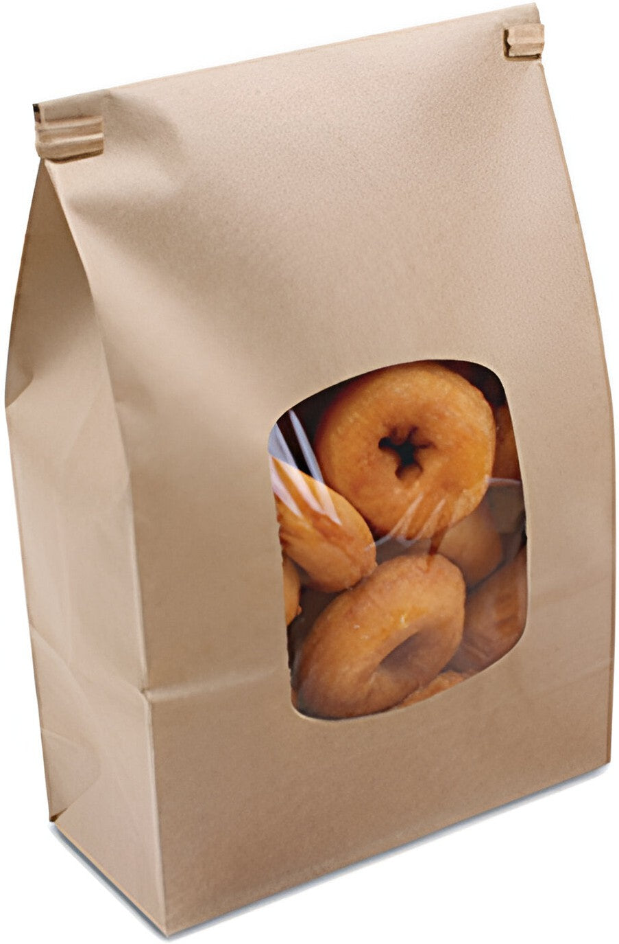 De Luxe - 2lb Paper Stand Up Window Bakery Bag - 300246