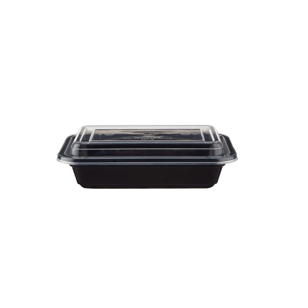 Kari-Out -  8" X 6", 32 Oz Black Medium Rectangular Container, Pack of 150 - KROHC6630B