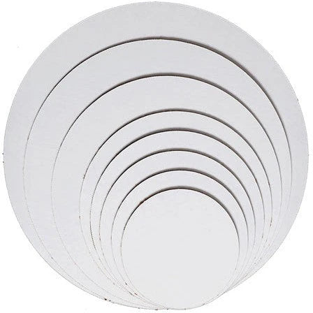 New Method Packaging - 10" White Corrugated Coated Circle, Pack of 250 - IMPCCW10C