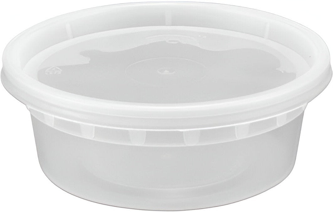 RitePak - 8 Oz Heavy Duty Deli Container Combo, 240/cs - DI08C