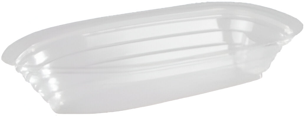 Detroit Forming - 12 Oz Clear Plastic Banana  Split Container With Inter- Locking, Pack of 500 - DFISB12