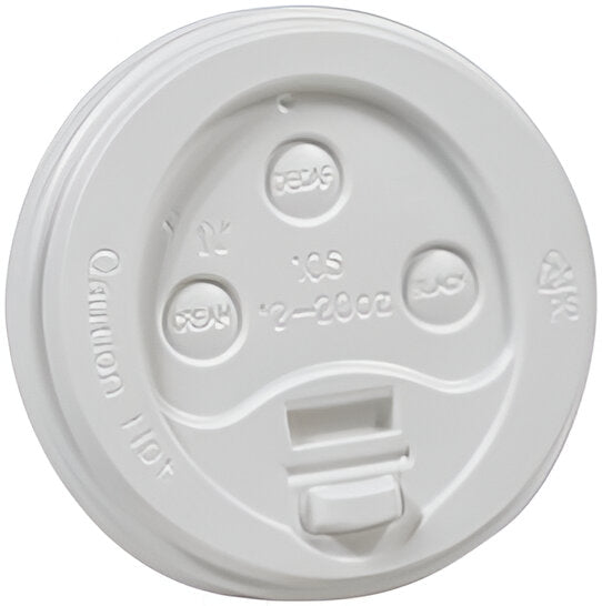 Empress - 10-20 Oz White Paper Dome Lids for Cups, Pack of 1000 - E1020DLW
