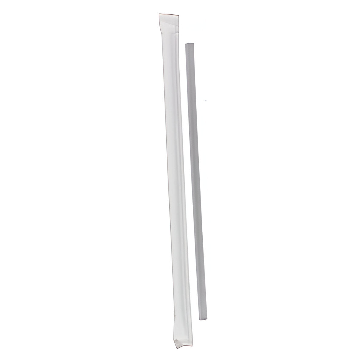 Empress - 7.75" Clear Jumbo Wrapped Straw, 24 x 500/Cs - EMPE212TRW