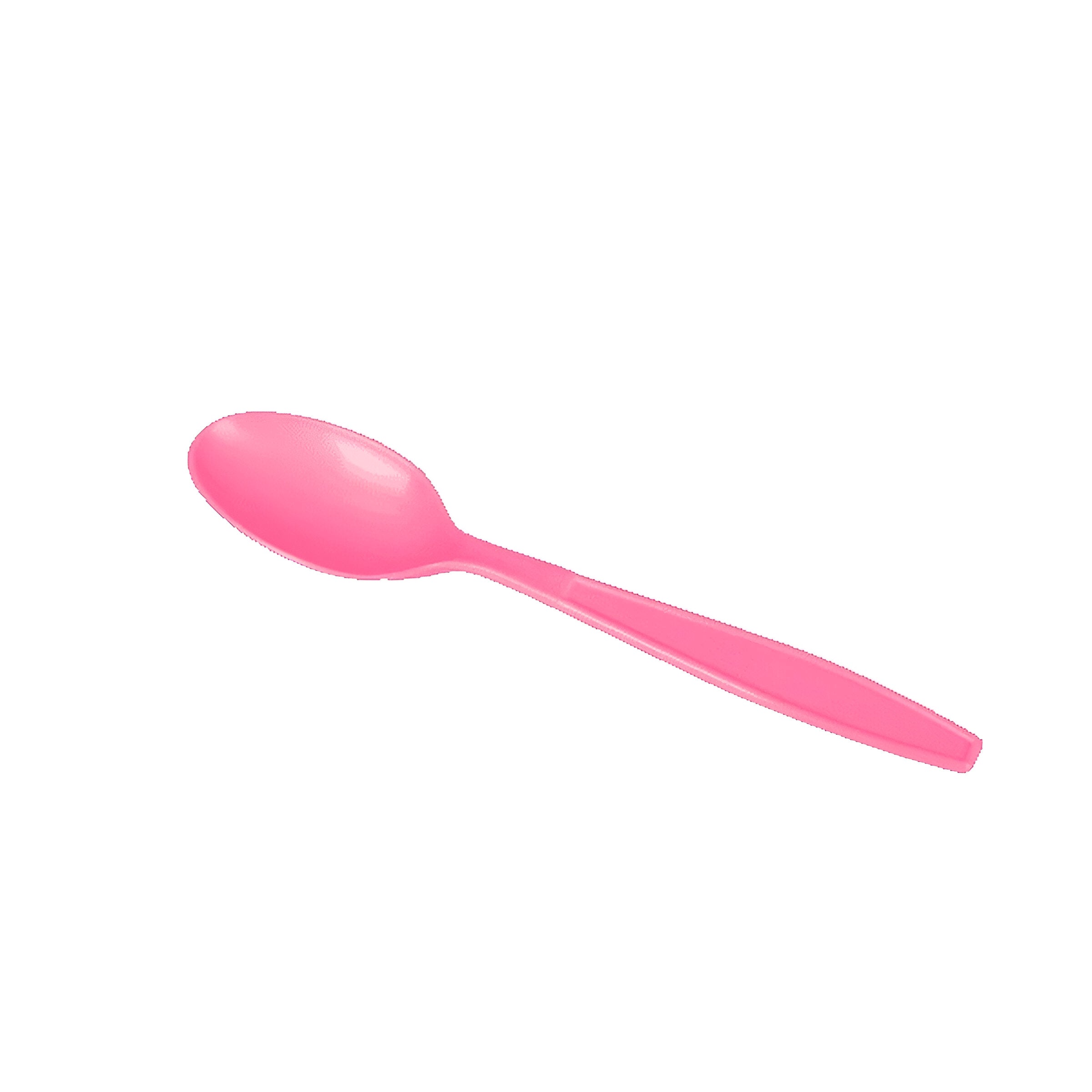 Karat - Polypropylene Heavy Weight Pink Tea Spoon, Pack of 1000 - KARU2033P