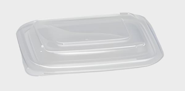 Genpak - Plastic Clear Square Lid, Pack of 250 - GPK95306