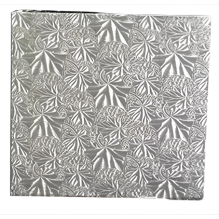 Enjay Converters Ltd - 6" Silver Square Straight Edge Cake Board, 6/pk - ENJ126SS