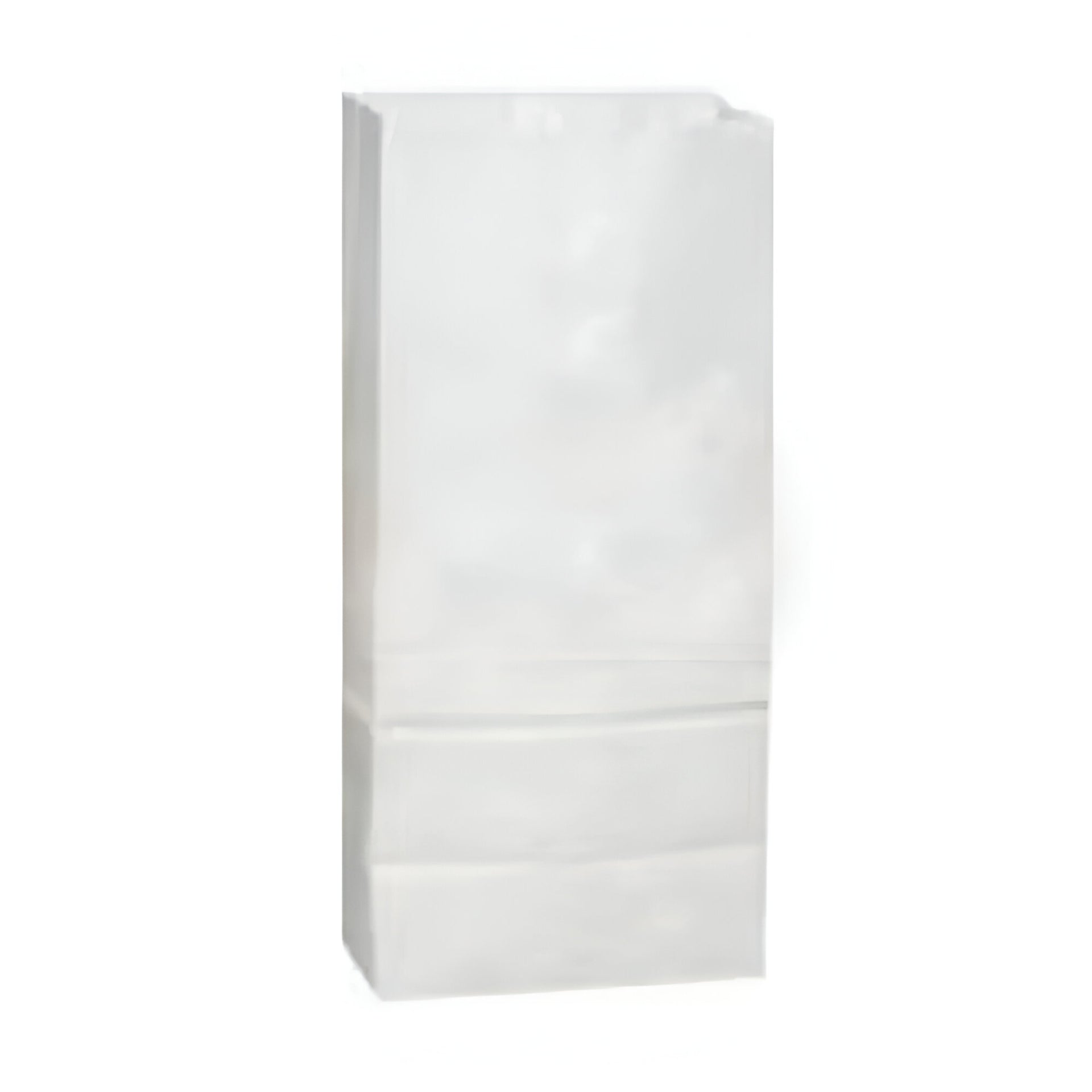 Duro - 7.75" x 4.81" x 16" White Paper 16# White Grocery Bags, 500/bn - DUR51036