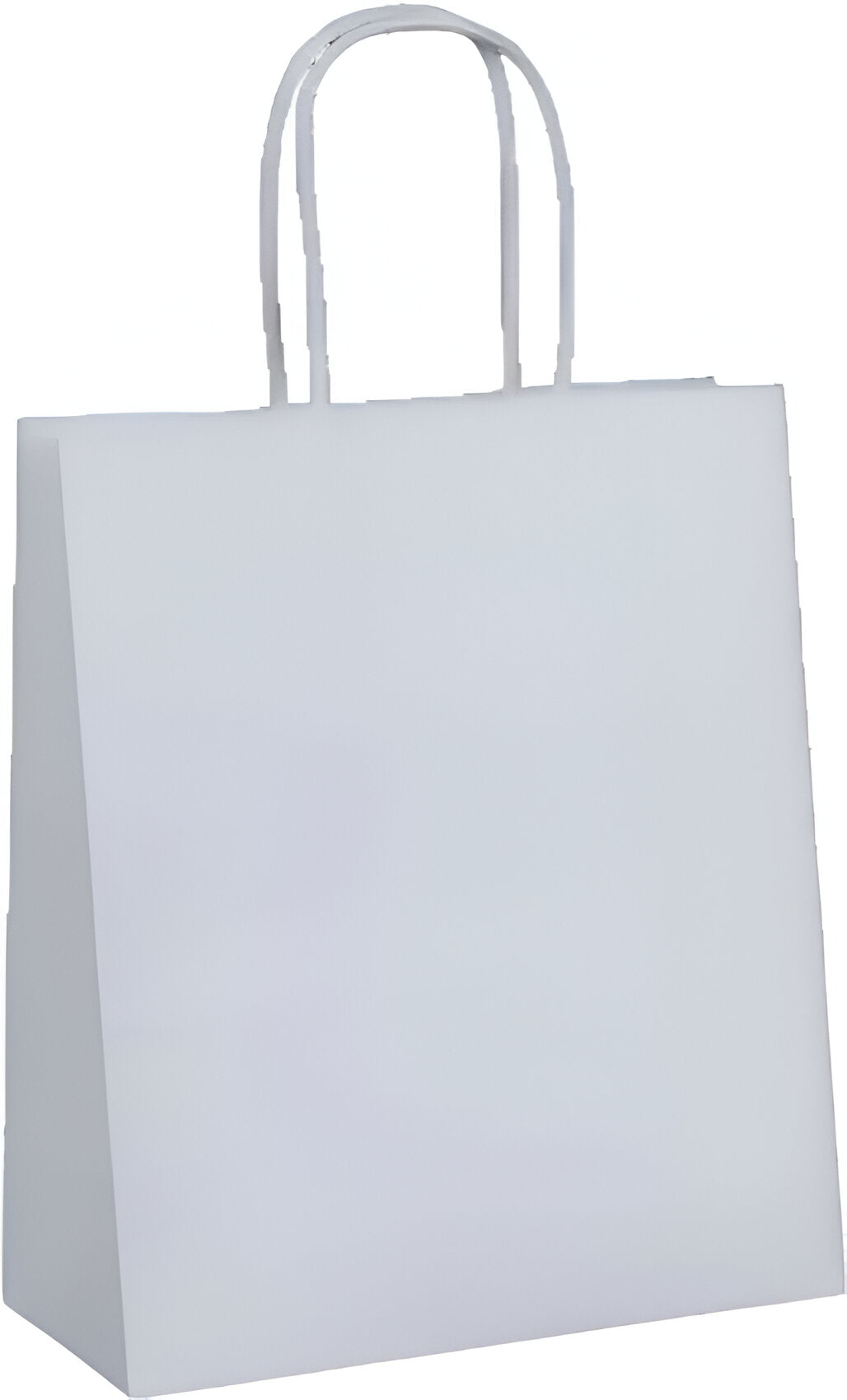 Rite Earth - 13" X 7" X 13", Plain White Paper Twist Handle Bag, 250/cs, 16cs/sk - REPT13713W