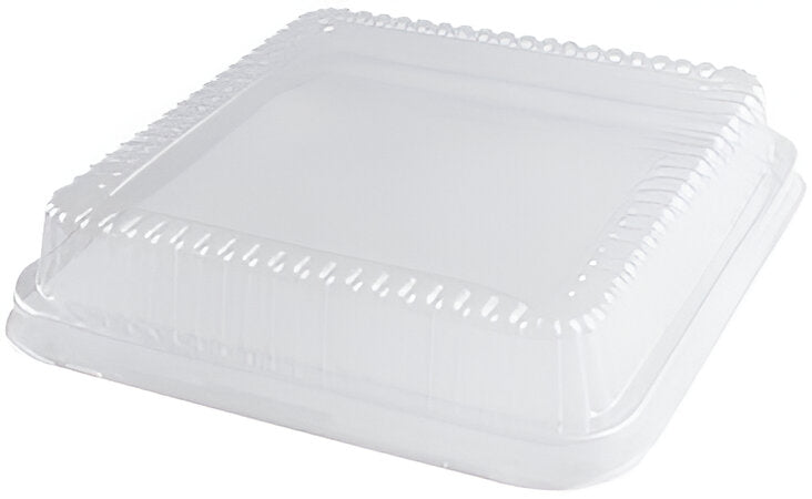 Detroit Forming - 8" Plastic Dome Lid for Square Container, Pack of 250 - DFIDRS822