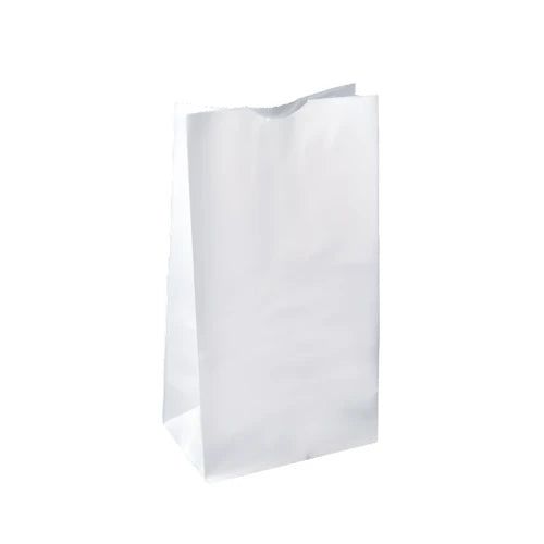 RiteEarth - 8 Lbs Plain White Paper Bag, Pack of 500, 2Bn/Case (1000/Case) - REPB080W