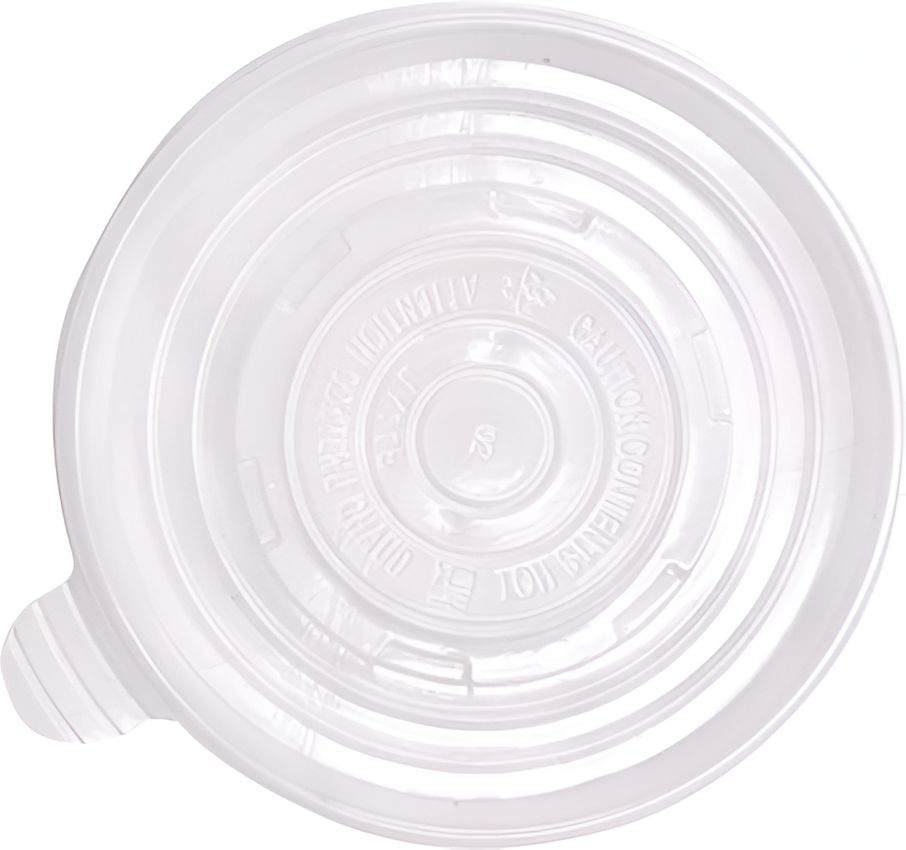 RiteEarth - Clear PP Lid for 1600 Series Paper Food Container, 500/Cs - PP160
