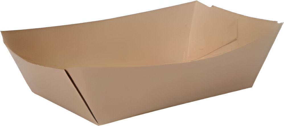 Nova - #250, 2.5 lb Kraft Paper Food Tray, 500/Cs - NFT250K
