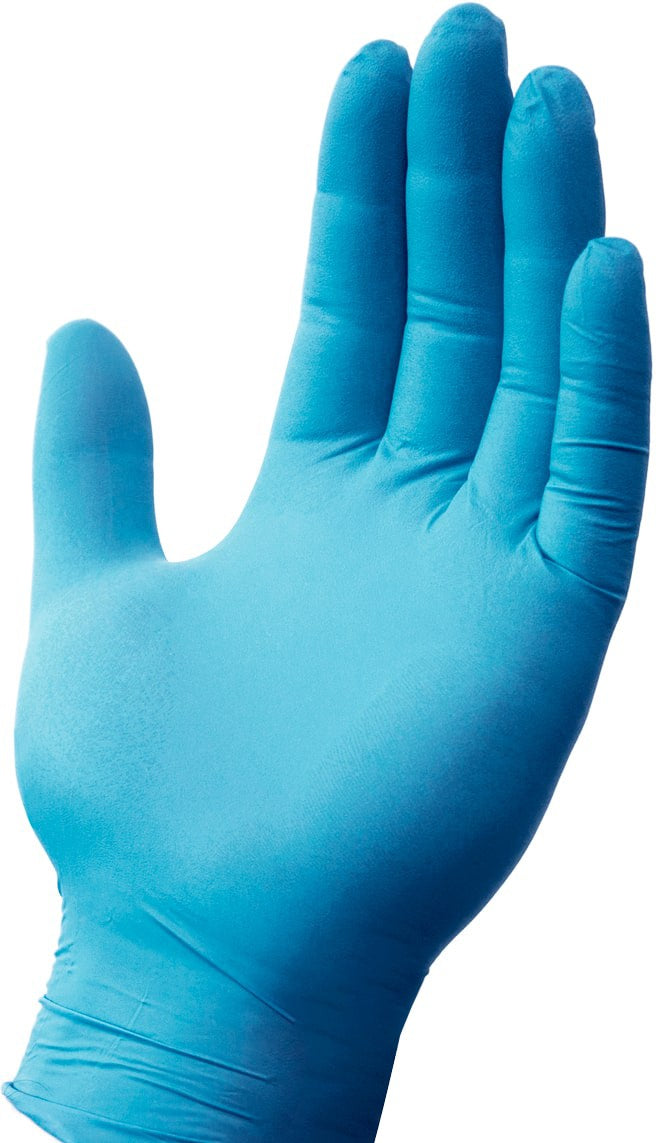 Ralston CanSafe - Small Blue Powder-Free Safety Zone Nitrile Glove, 100/Bx - GNPR-SM-1A